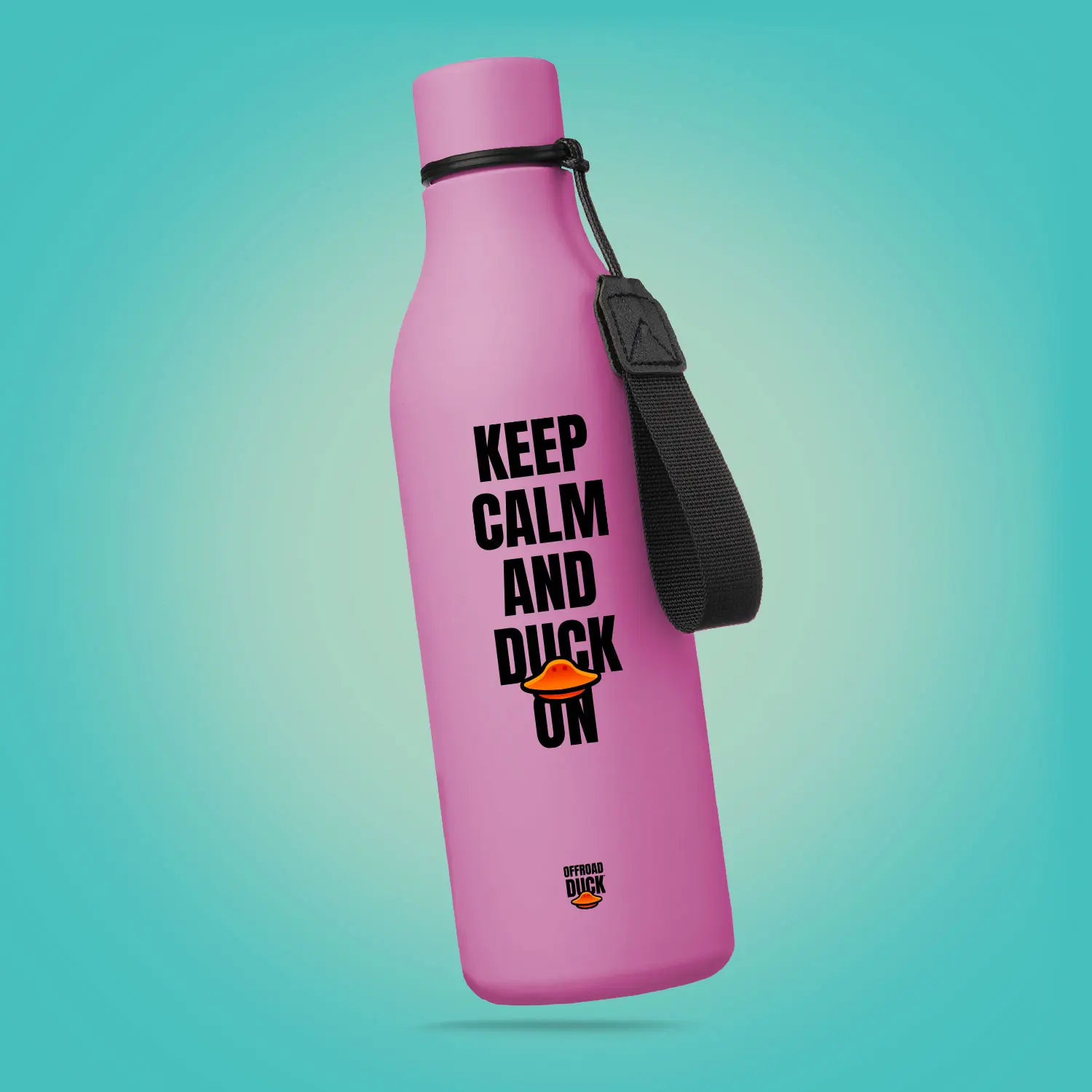 Pink Tumbler Keep Calm an Duck on
