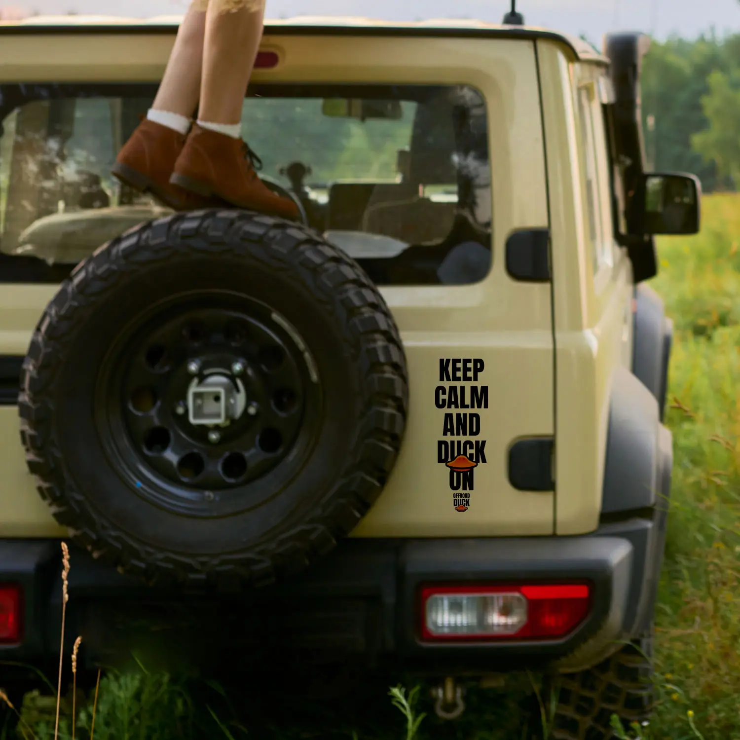 Sticker Fender Keep Calm and Duck On